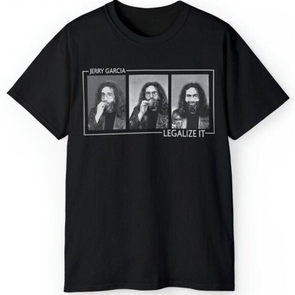 Travon A Other - Jerry Garcia Legalize It Rock Music Fan Gift Graphic Retro T-shirt 24